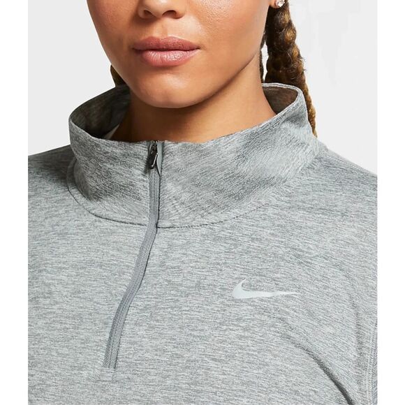 Nike Element Womens 1/2 Zip Running Top gray Plus Size 1X NWT - Picture 4 of 15